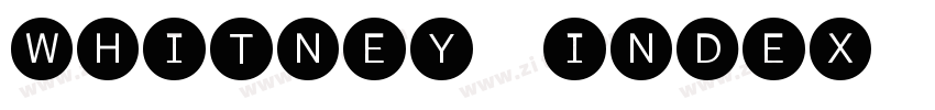 Whitney Index Black字体转换